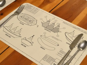 plan bananasplit dessous de table plateau assiette montage explication