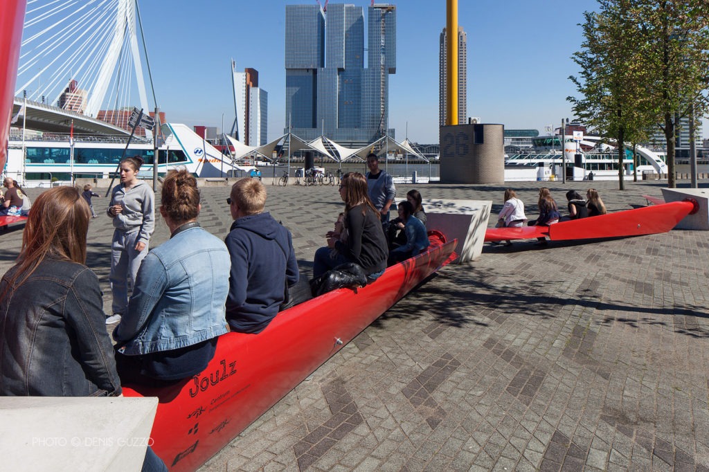 recyclage éolienne mobilier urbain