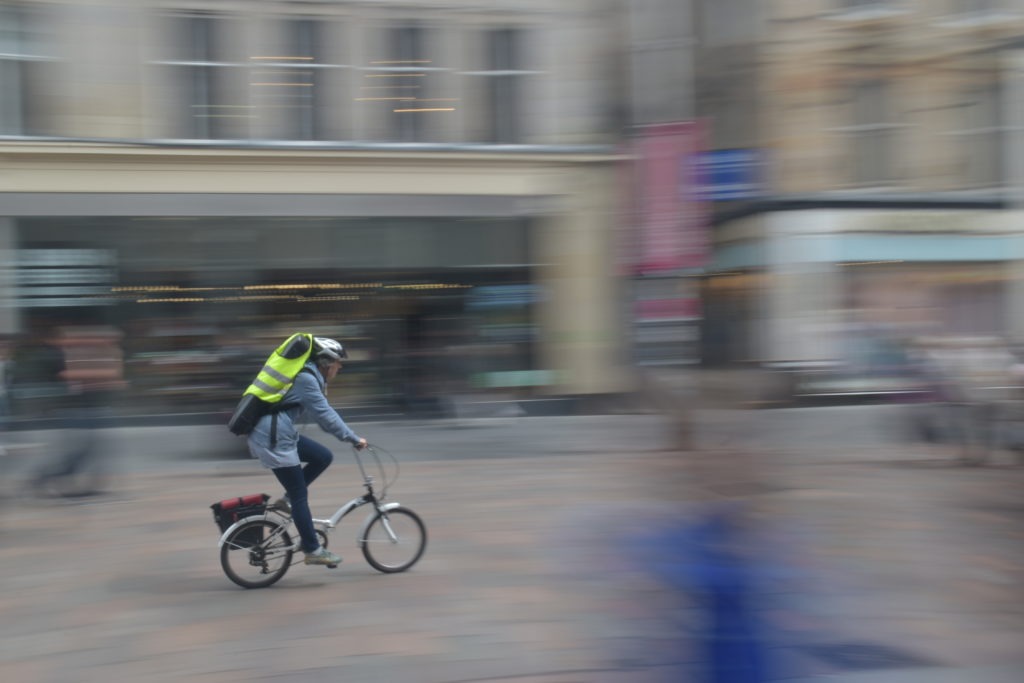 vélo pliable effet de vitesse en ville ecosse