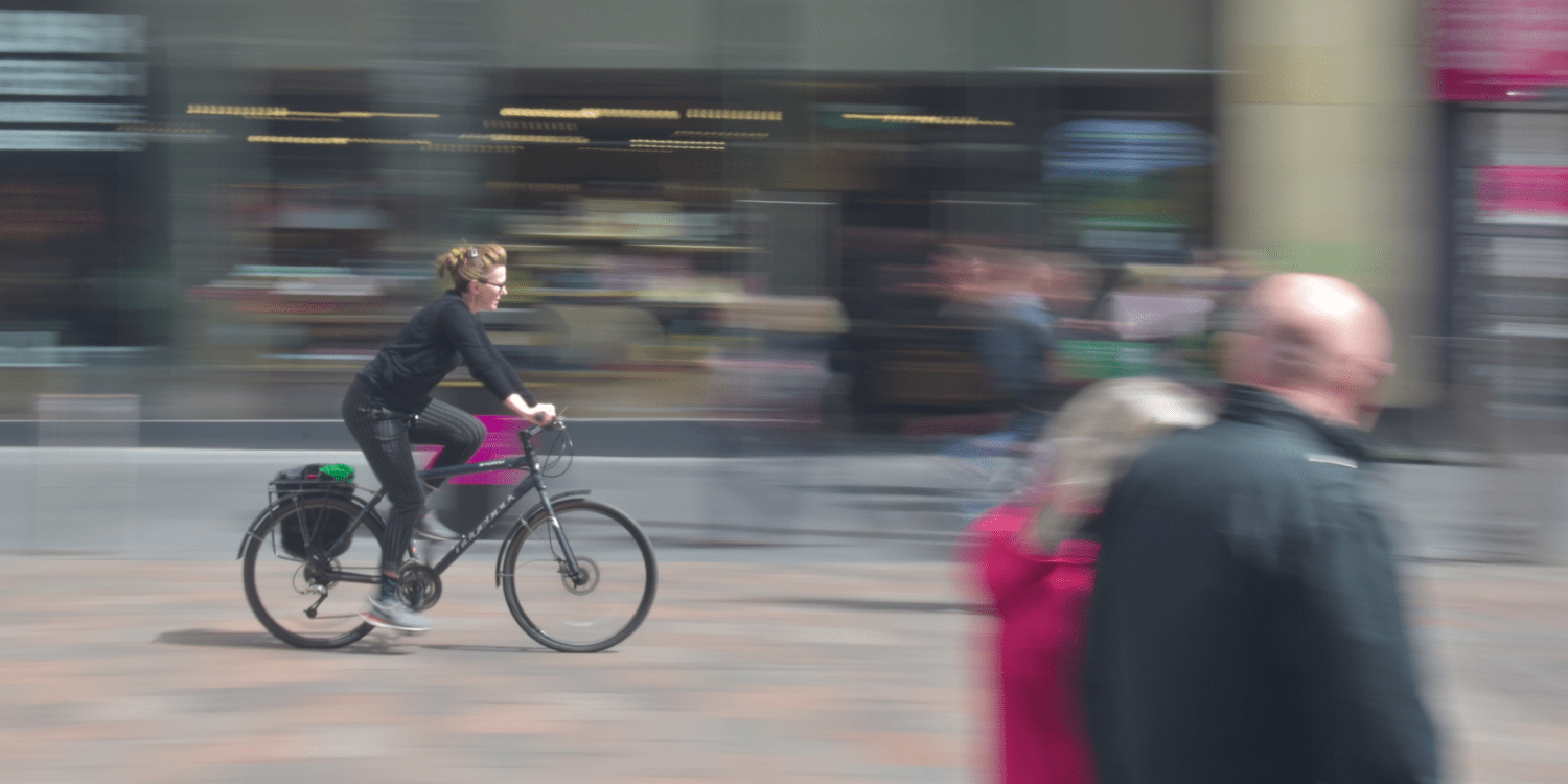 Vélo effet vitesse ville